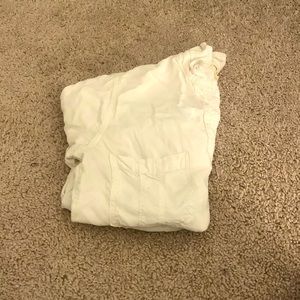 White button-down sweater/shirt